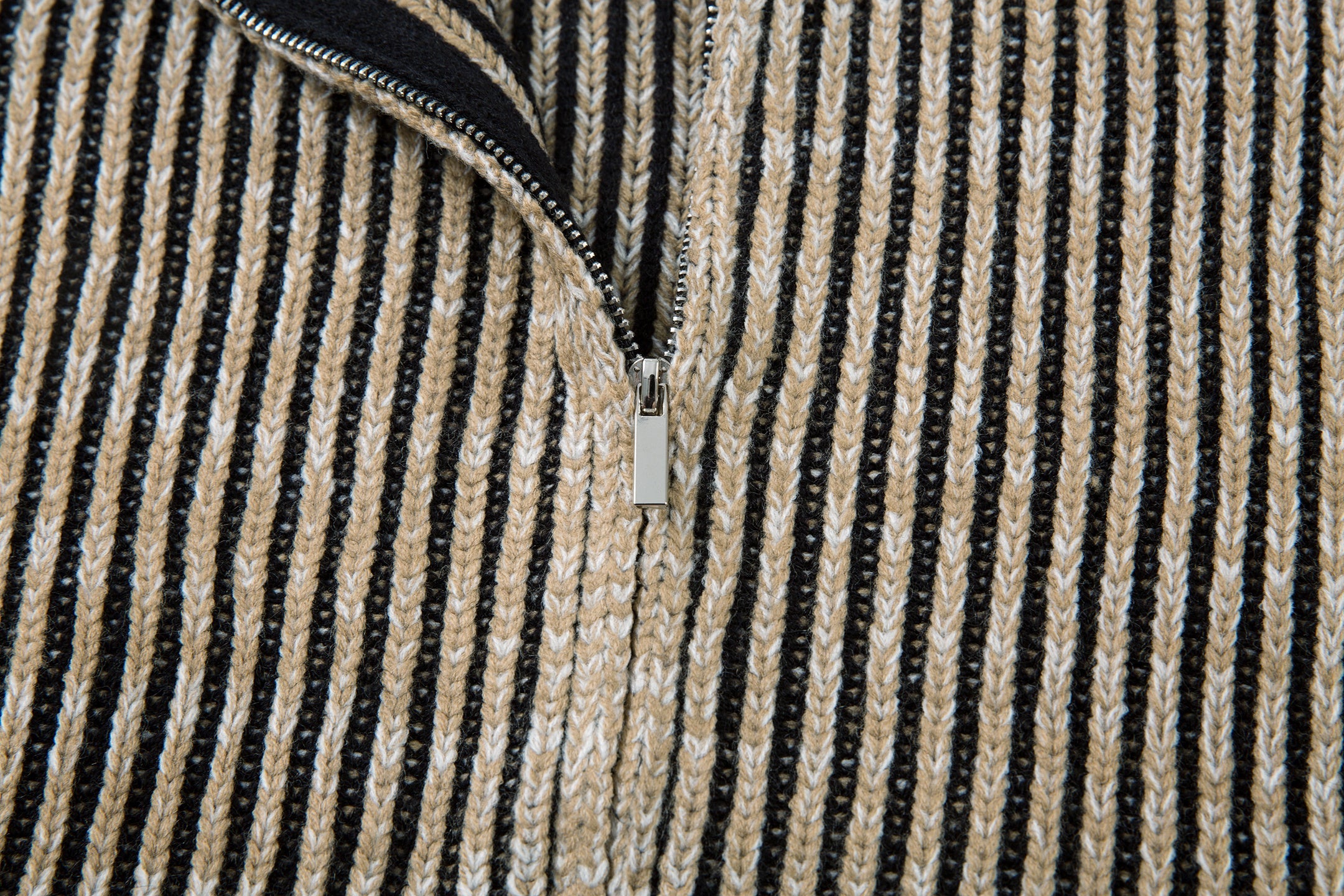 Omirad Striped Textured Zip Jacket