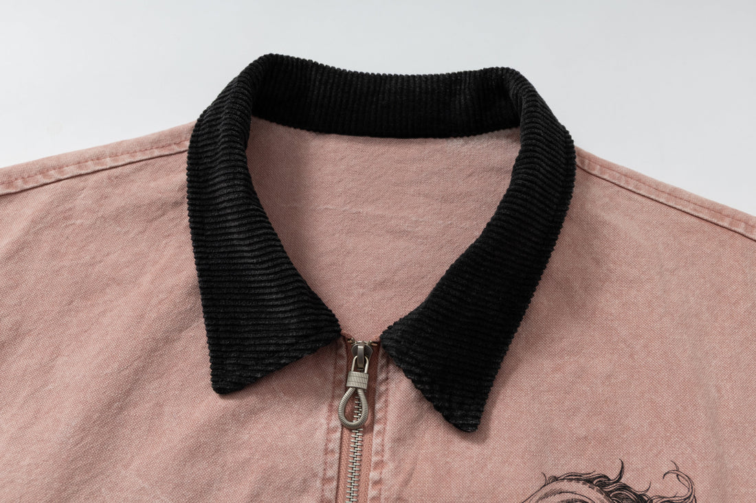 Omirad Washed Zip-Up Jacket