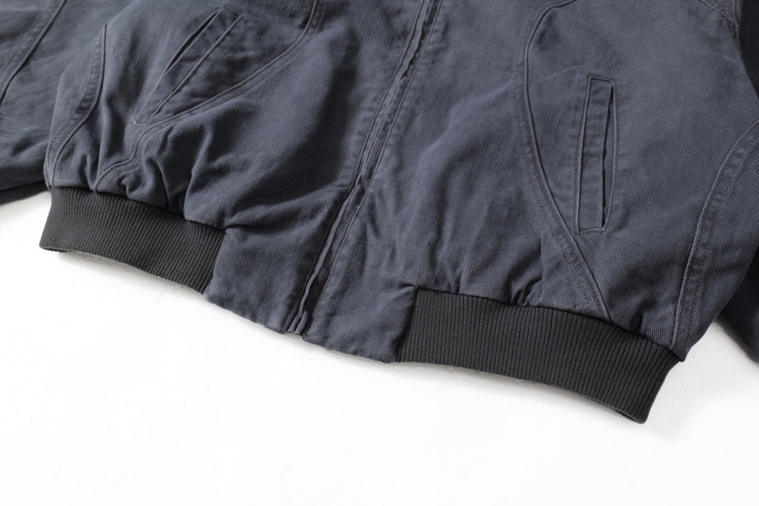 Omirad Washed Curved-Panel Bomber Jacket