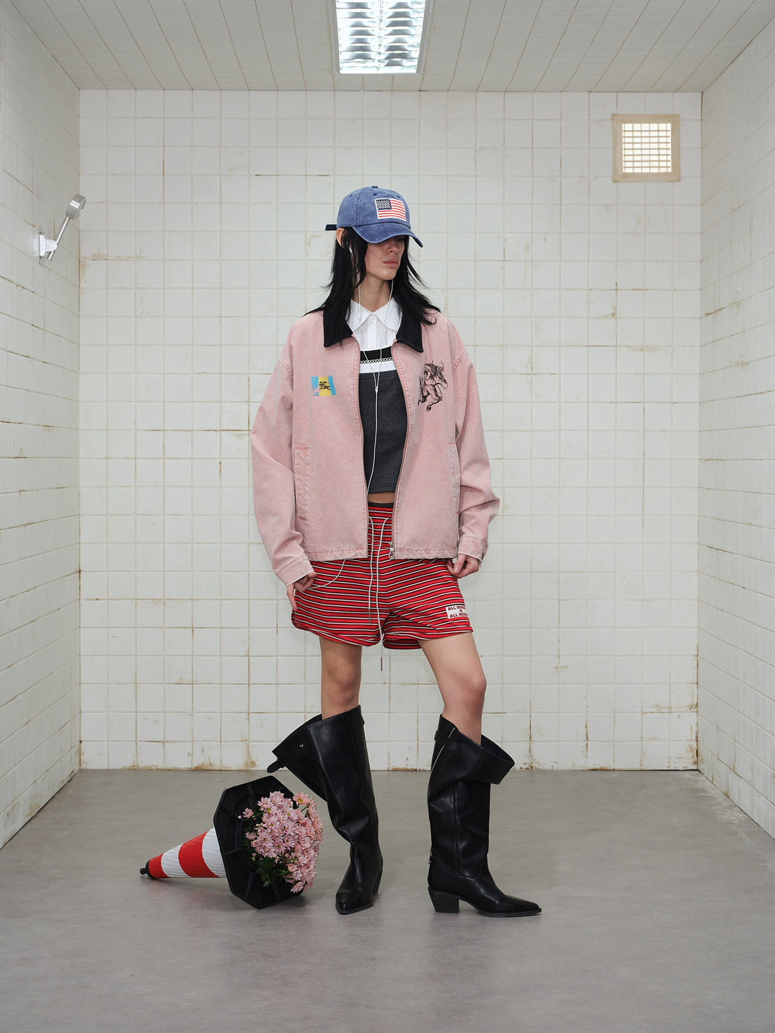 Omirad Washed Zip-Up Jacket