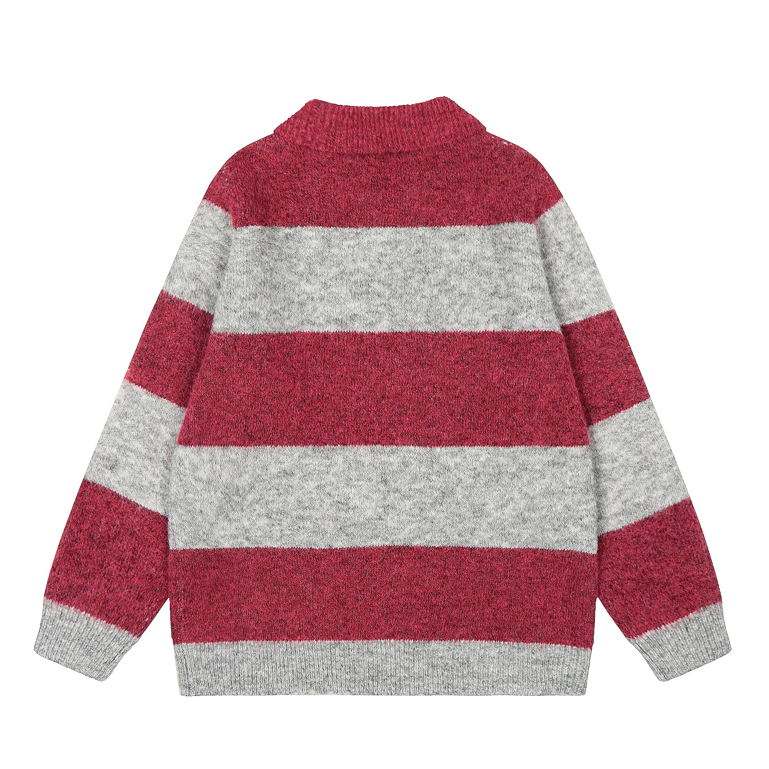 Omirad Star Stripe Knit Polo Sweater