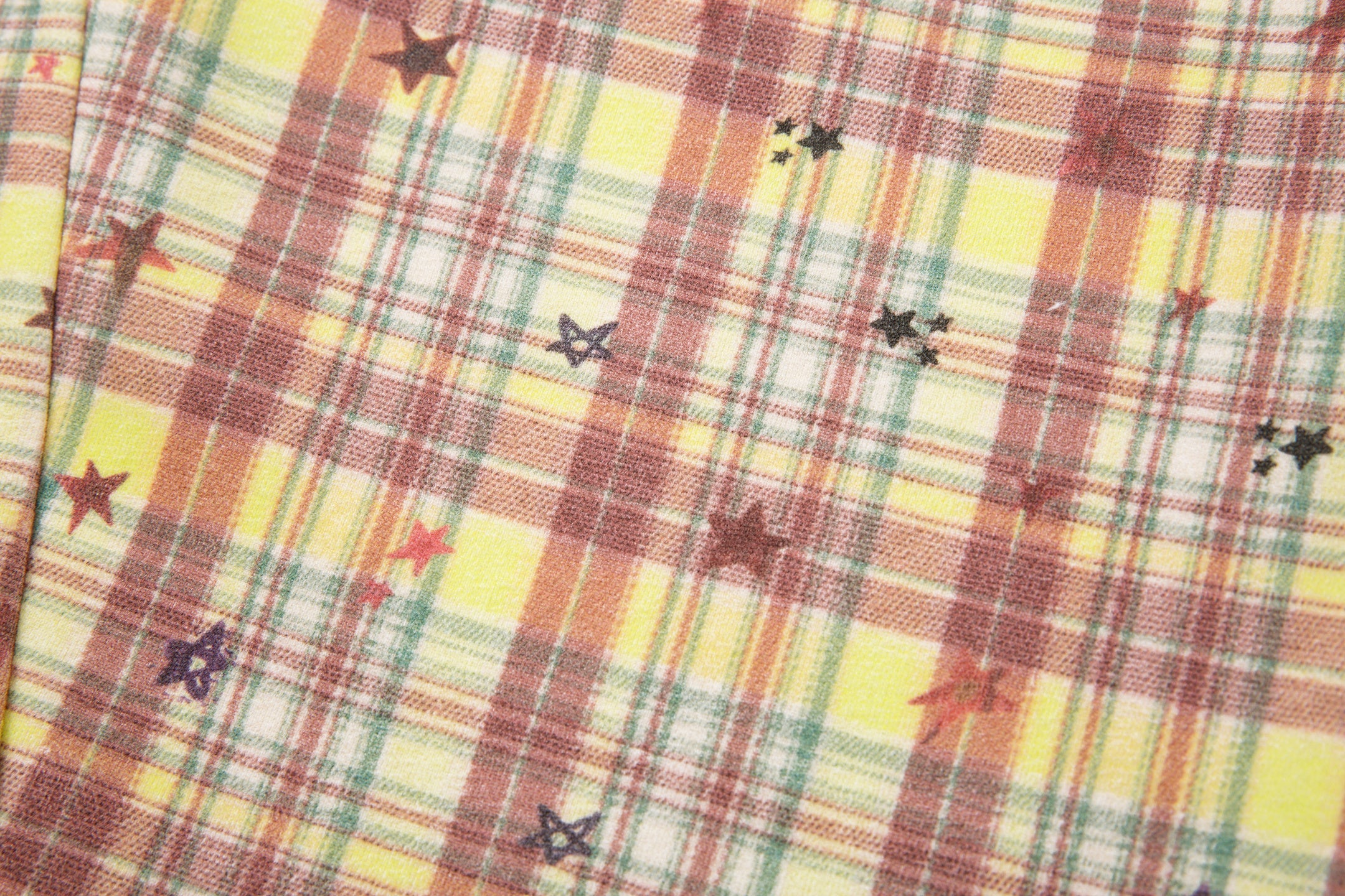 Omirad Yellow Plaid Bear Charm Pants