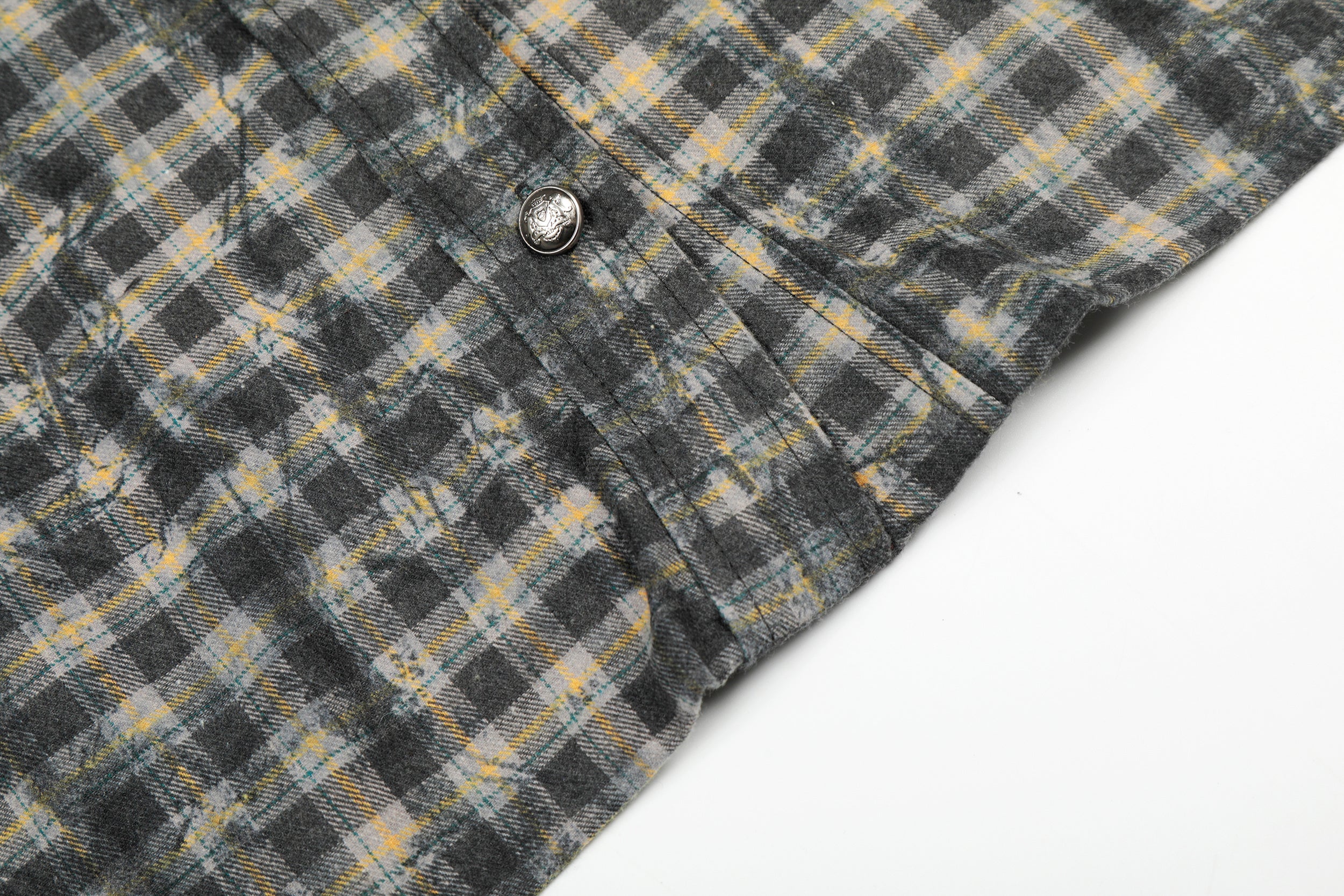 Omirad Vintage Plaid Button-Up Jacket