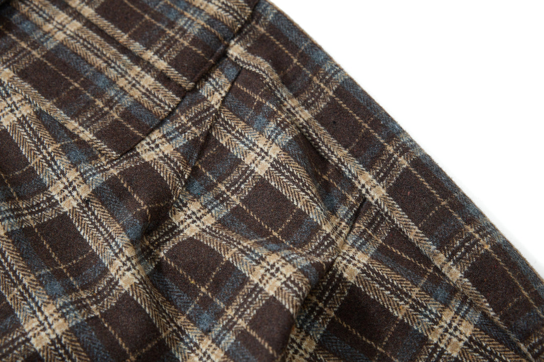 Omirad Vintage Check Wool-Blend Cargo Pants