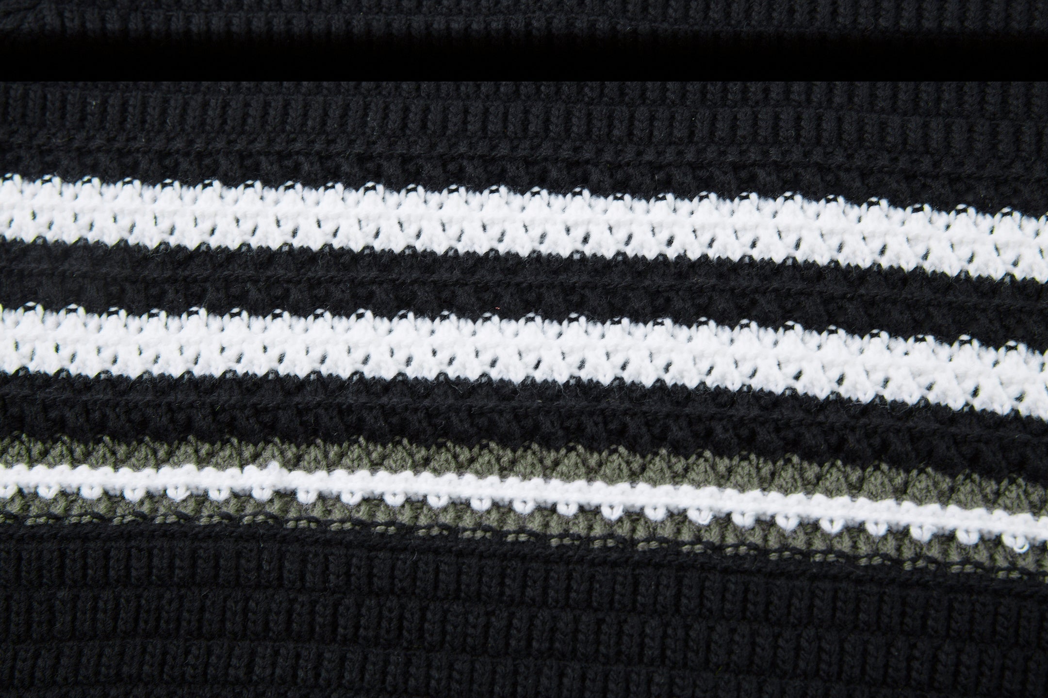 Omirad Striped Knit Polo Sweater