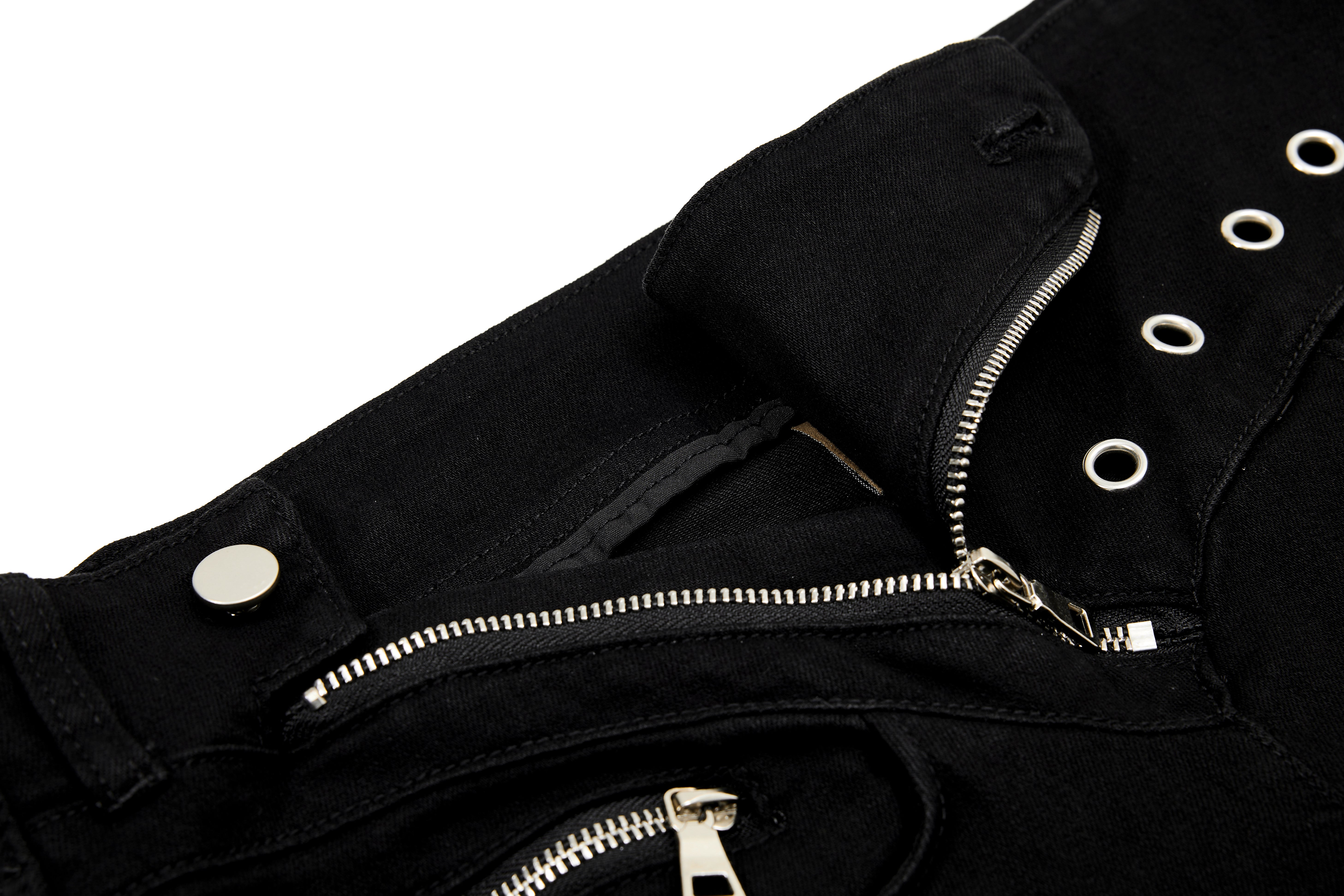 Omirad Zipper Detail Flared Pants