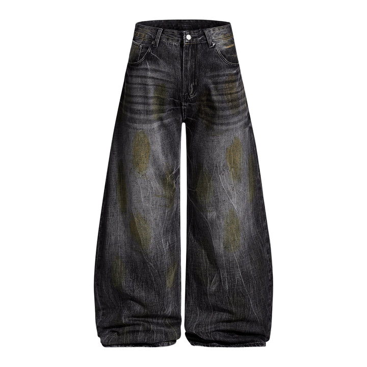 Omirad Vintage Washed Curved Denim Pants
