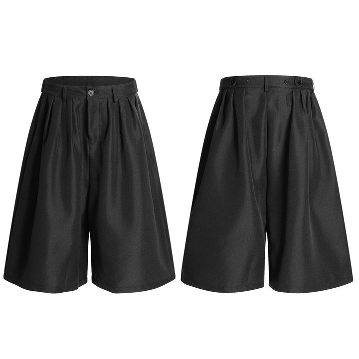 Omirad Pleated Wide-Leg Shorts