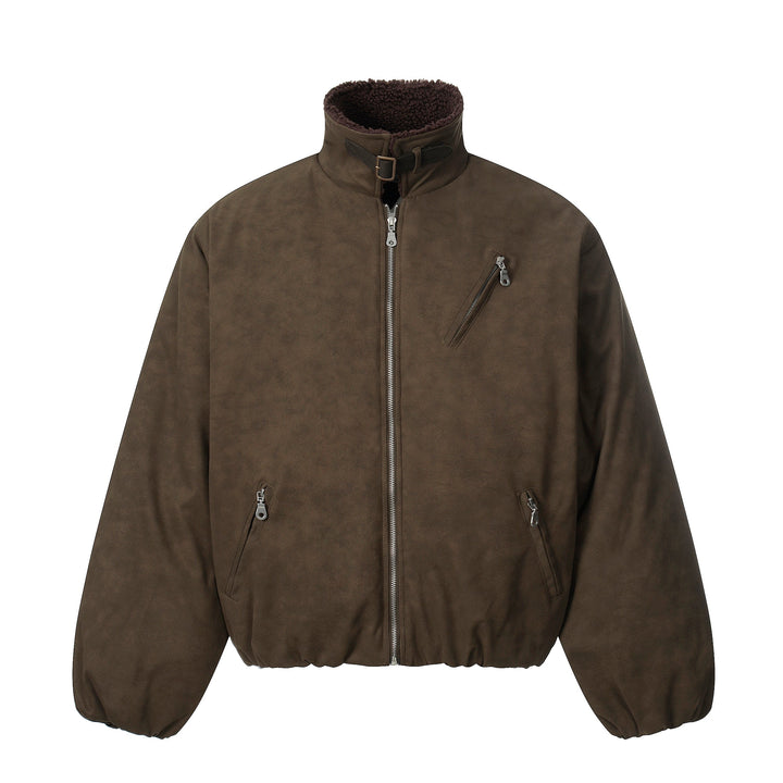 Omirad Suede-Effect Bomber Jacket