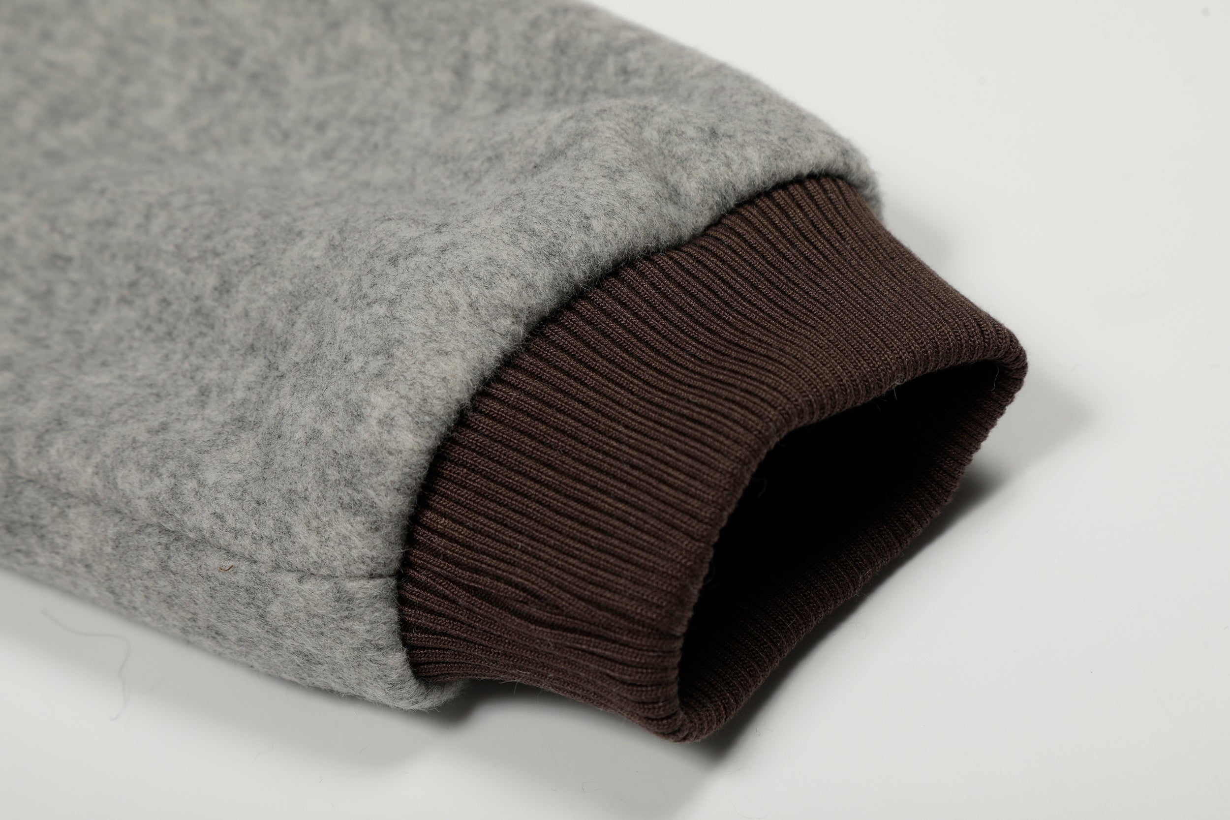 Omirad Wool Blend Fleece Hooded Bomber Jacket