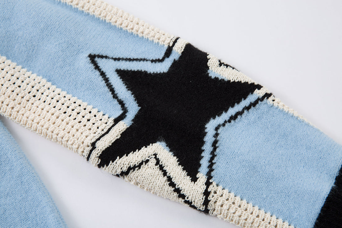 Omirad Varsity Stripe Knit Sweater