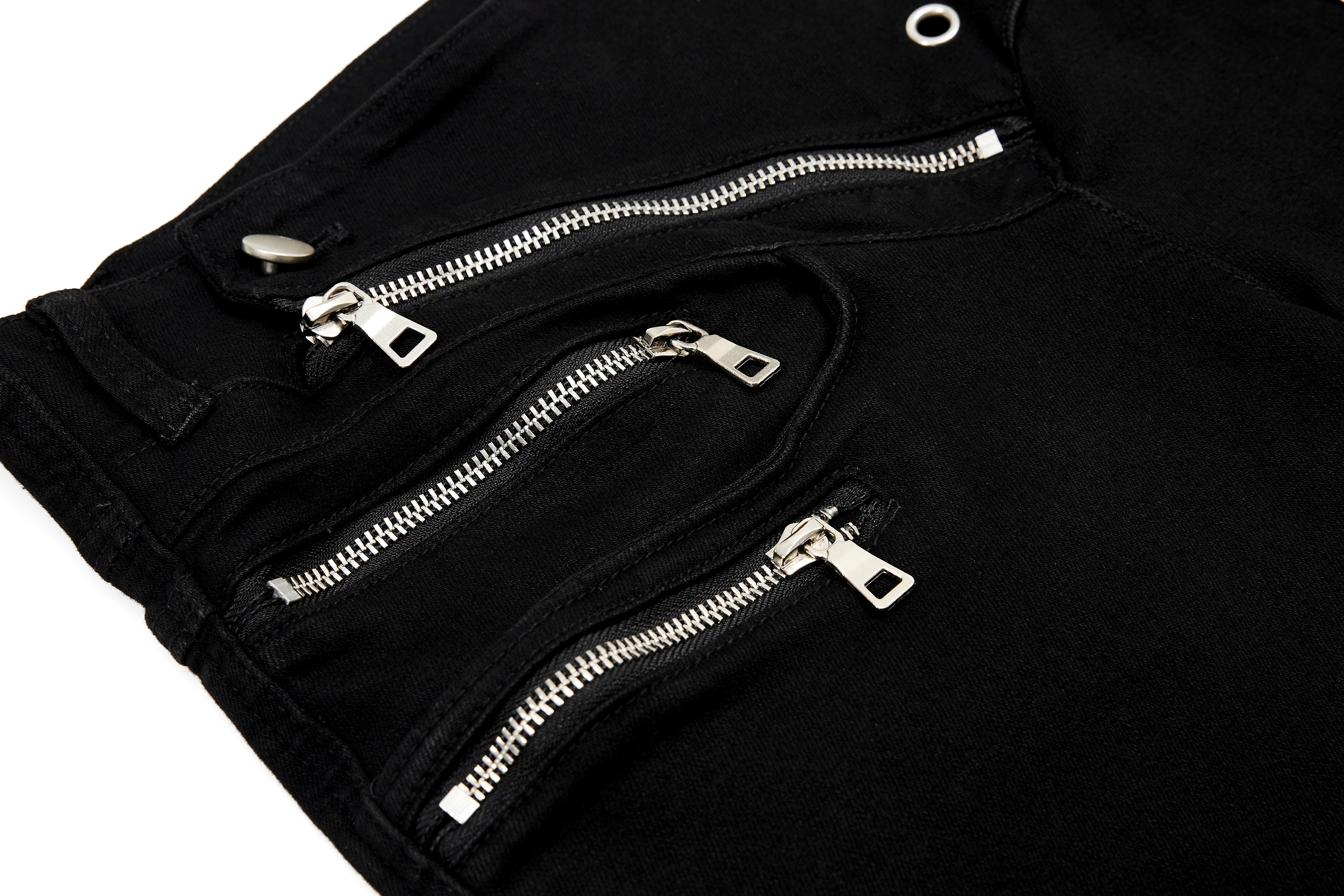 Omirad Zipper Detail Flared Pants