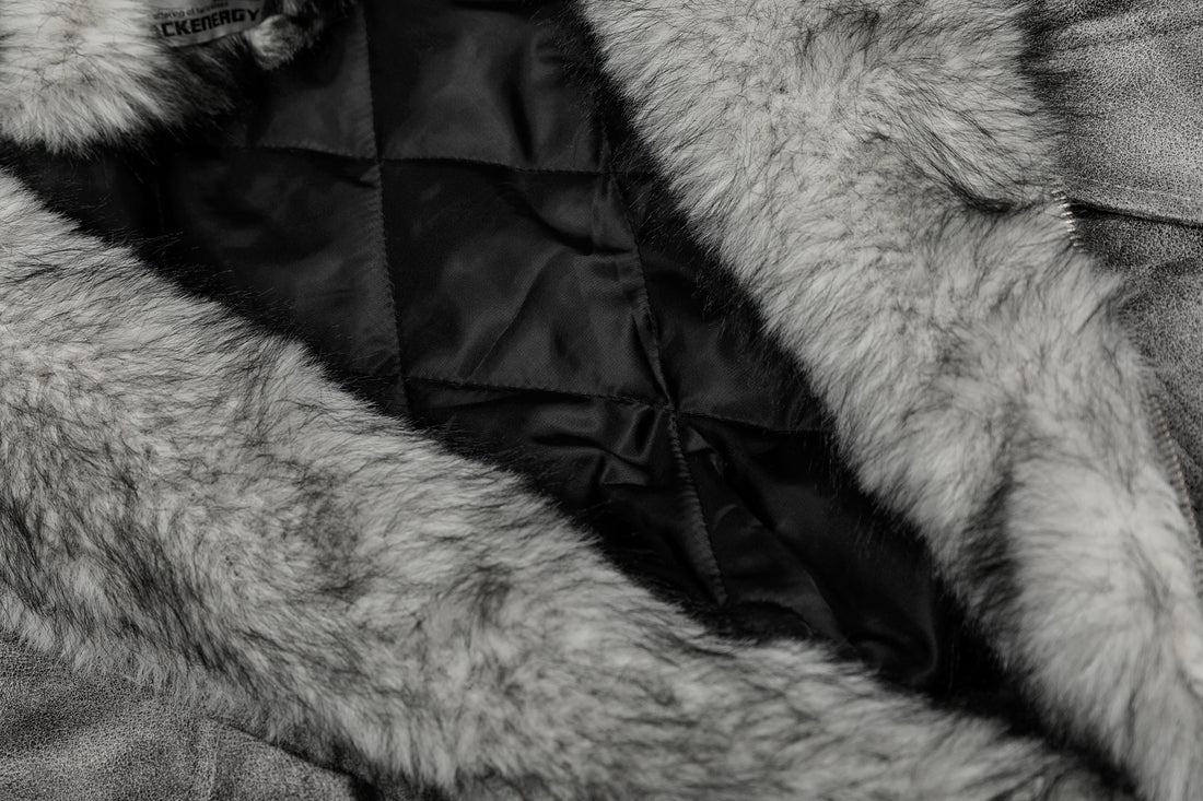 Omirad Washed Faux-Fur Hooded Jacket