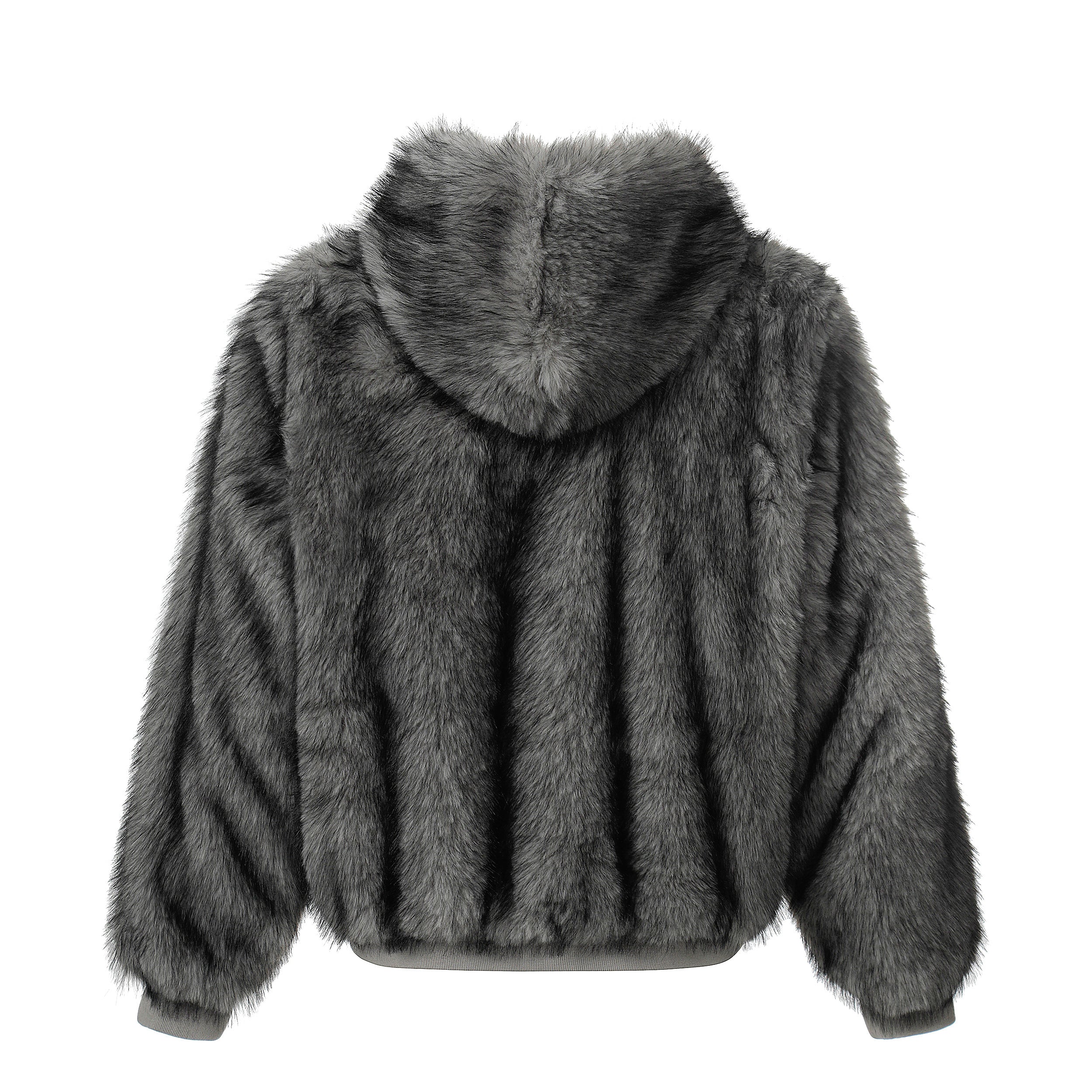 Omirad Reversible Faux Suede Fur Hooded Jacket