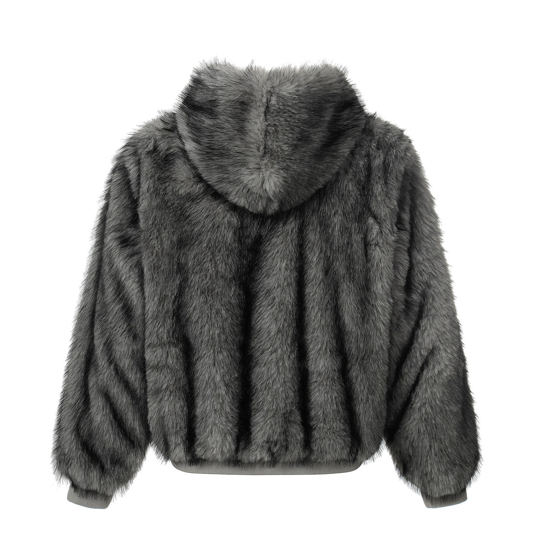 Omirad Reversible Faux Suede Fur Hooded Jacket