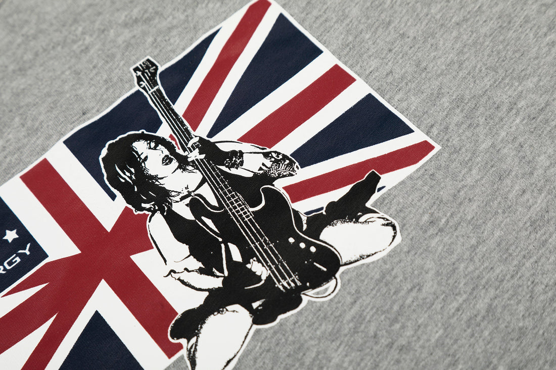 Omirad Union Flag Graphic Raglan Long Sleeve Tee