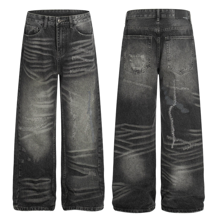 Omirad Washed Distressed Denim Pants