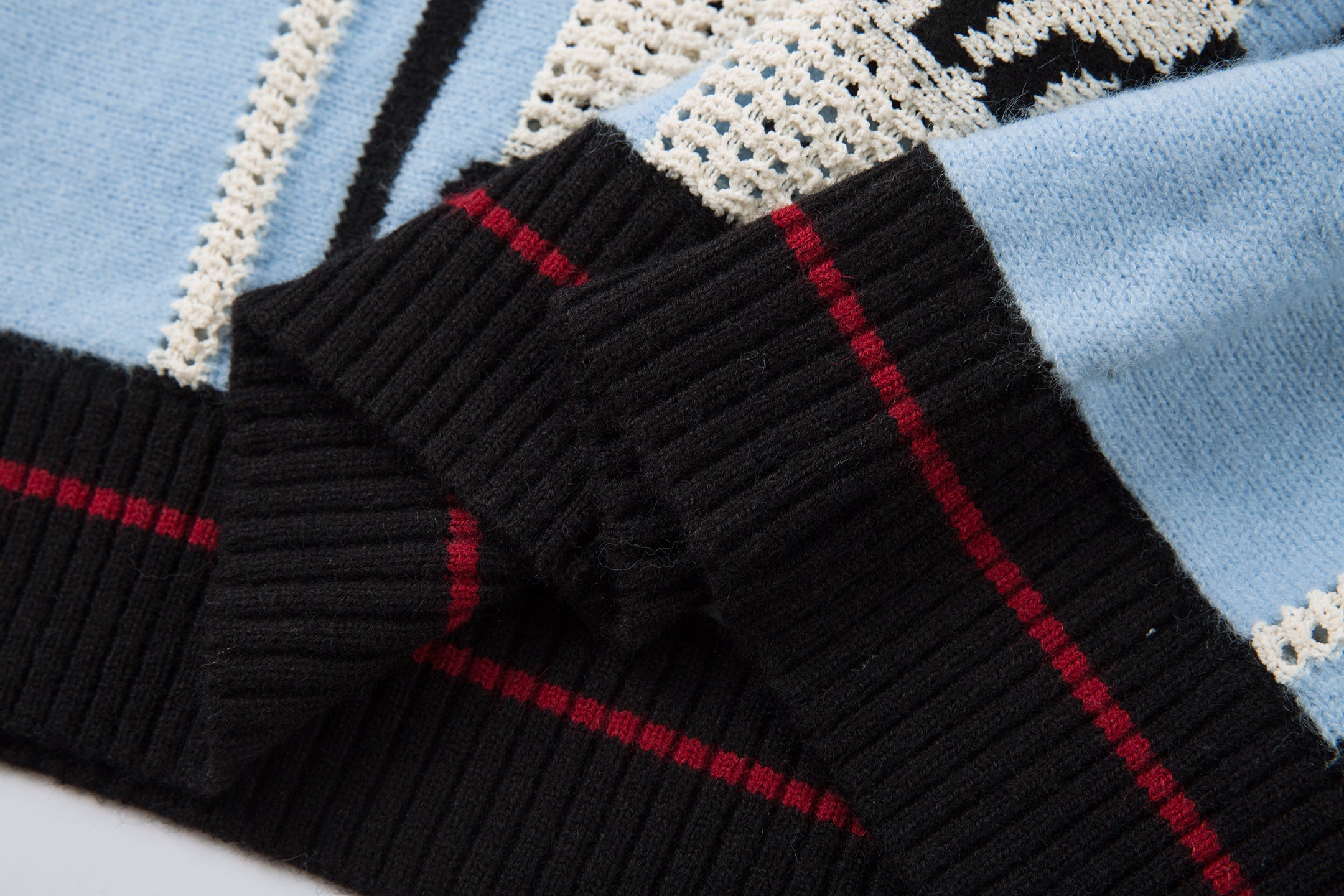 Omirad Varsity Stripe Knit Sweater