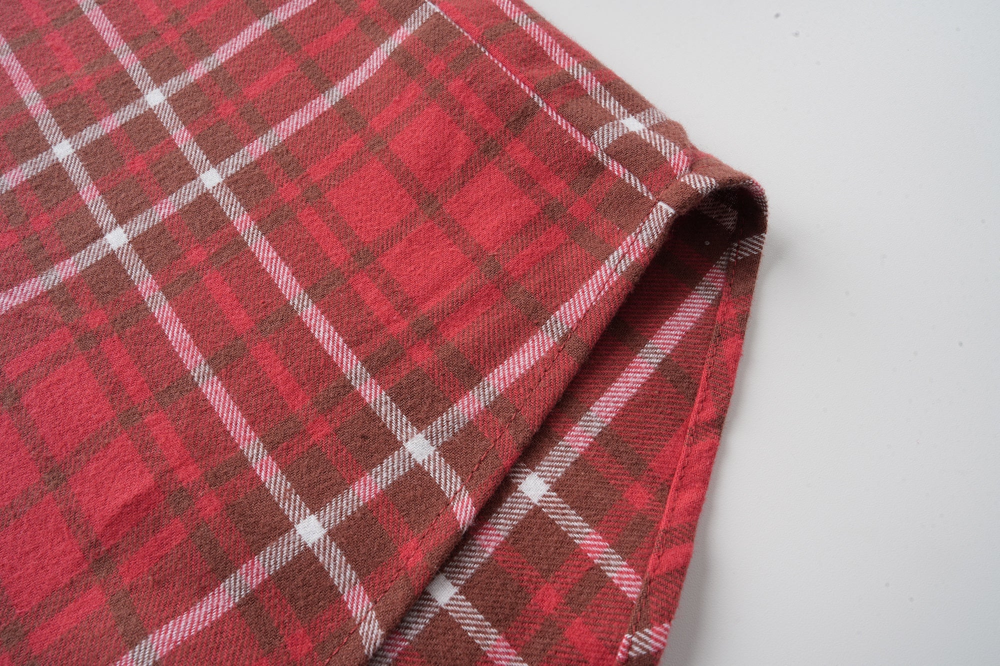 Omirad Patchwork Plaid Button-Up Shirt