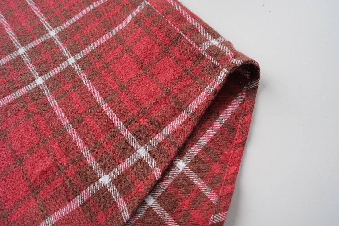 Omirad Patchwork Plaid Button-Up Shirt