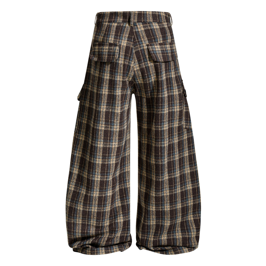 Omirad Vintage Check Wool-Blend Cargo Pants