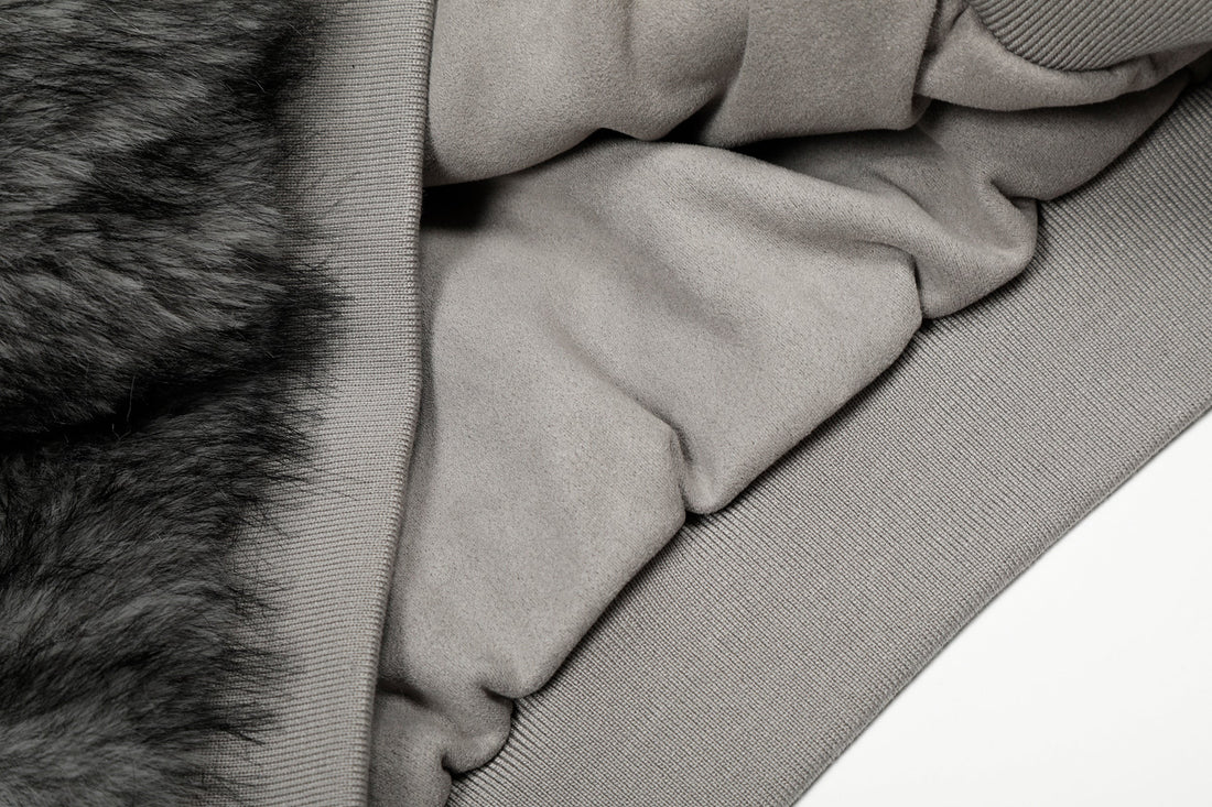 Omirad Reversible Faux Suede Fur Hooded Jacket