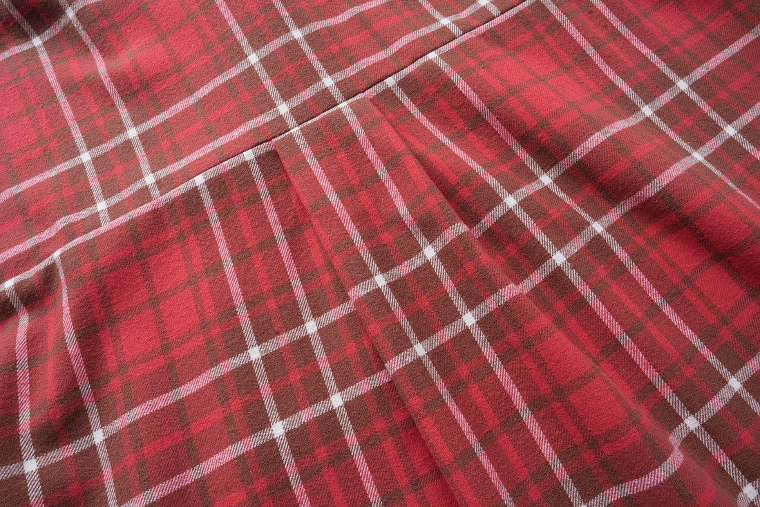 Omirad Patchwork Plaid Button-Up Shirt