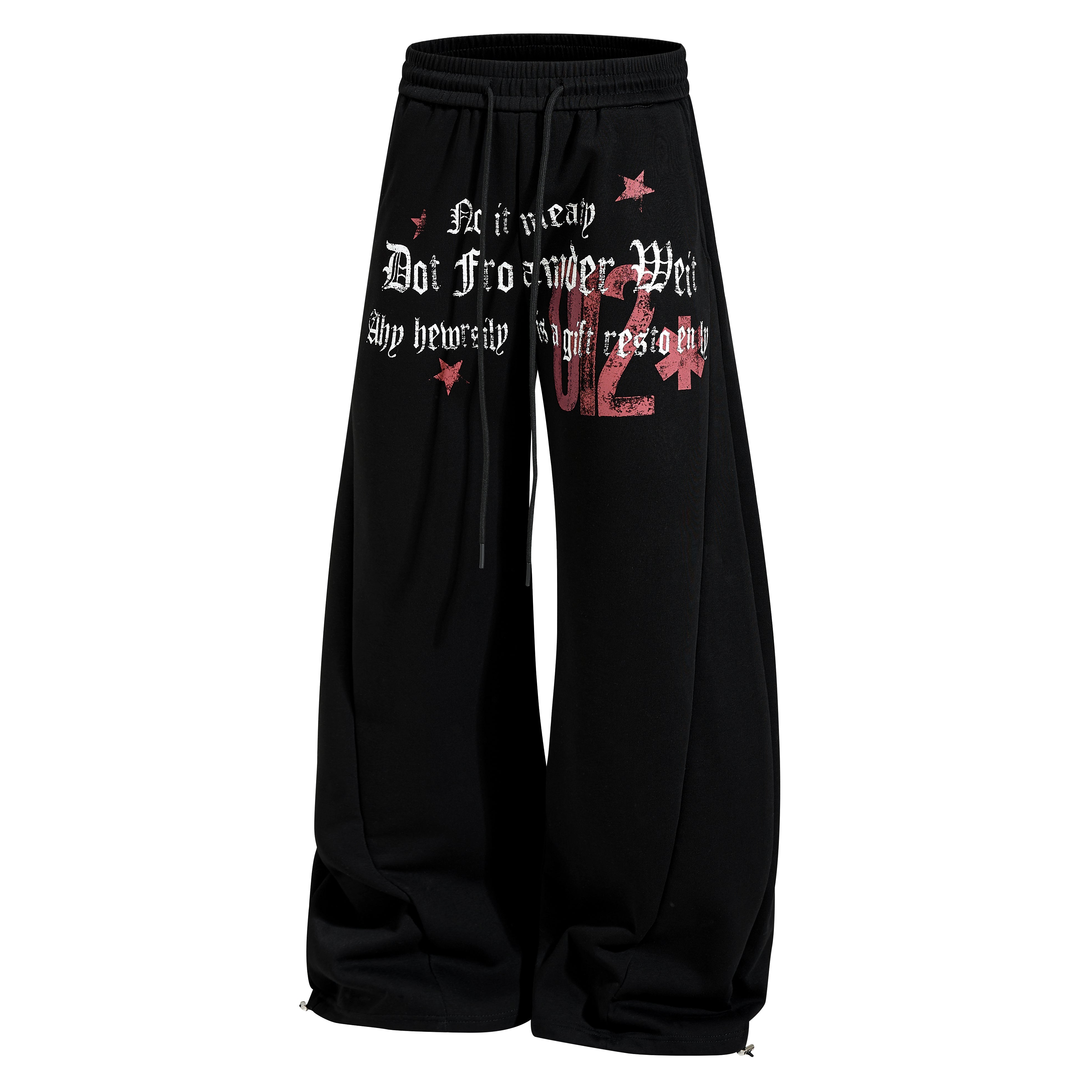 Omirad Vintage Star Wide-Leg Sweatpants