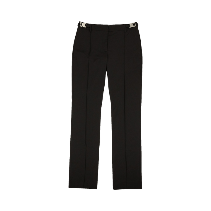 1017 ALYX 9SM Double Buckle Pintuck Straight Leg Trousers 'Black'