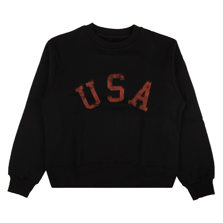 424 USA Crewneck Sweatshirt 'Black/Red'