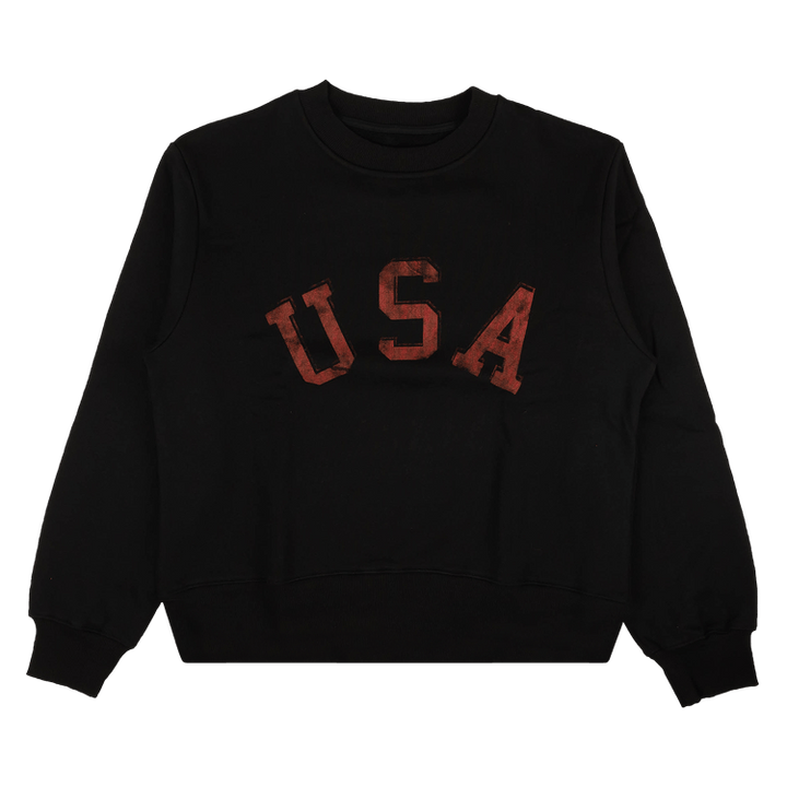 424 USA Crewneck Sweatshirt 'Black/Red'
