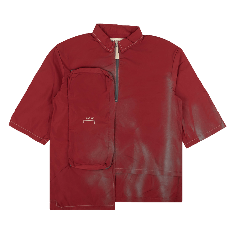 424 Half Zip Short-Sleeve Shirt 'Red'