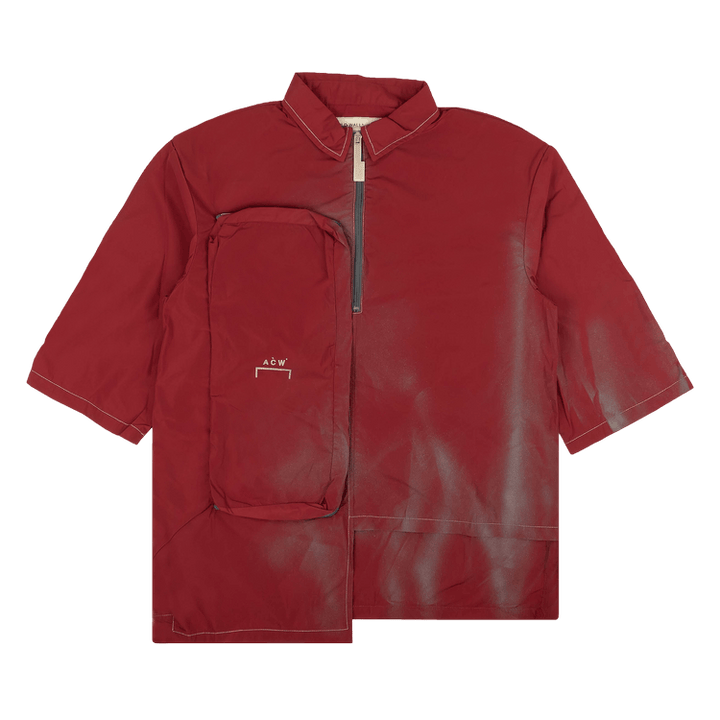 424 Half Zip Short-Sleeve Shirt 'Red'