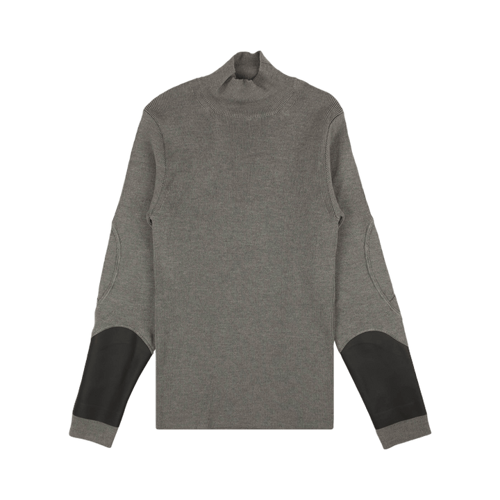 1017 ALYX 9SM Ribbed Inside Out Turtleneck Wool Sweater 'Grey'
