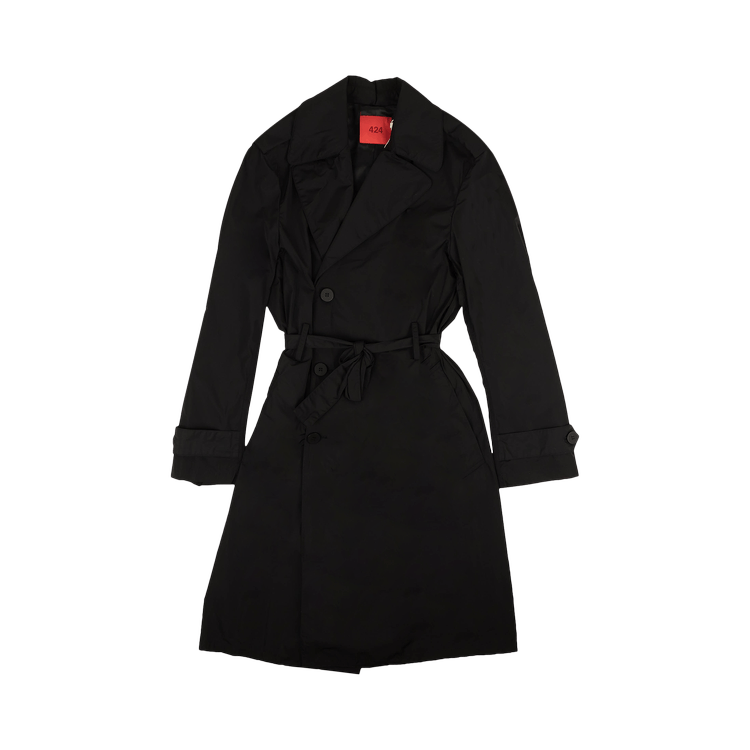 424 Nylon Trench Coat 'Black'