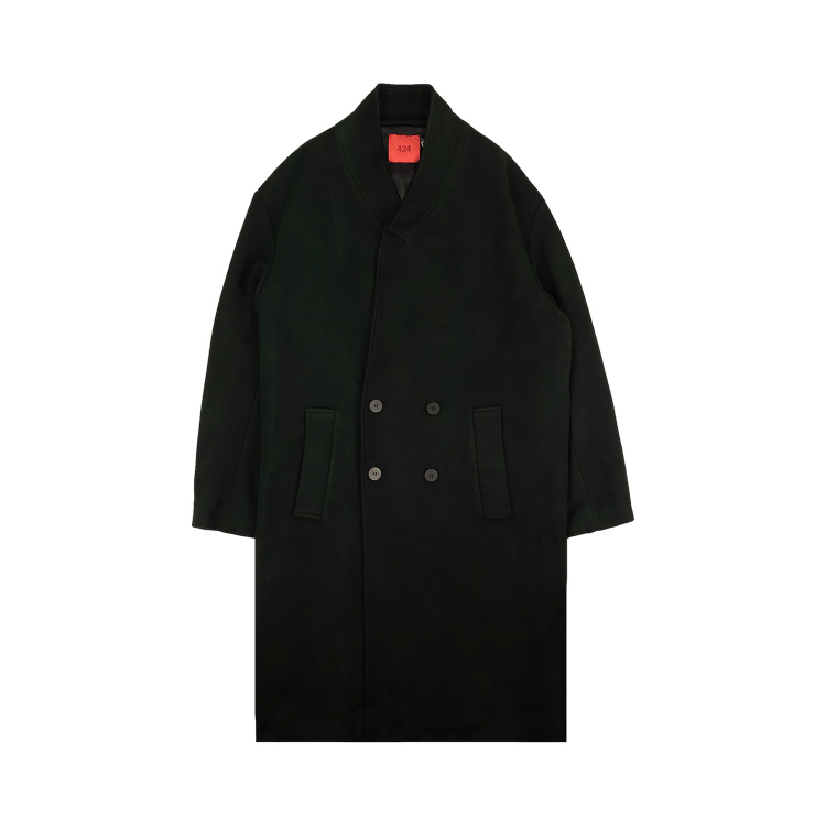 424 Long Wool Coat 'Black'