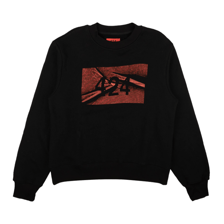 424 Logo Crewneck Sweatshirt 'Black'