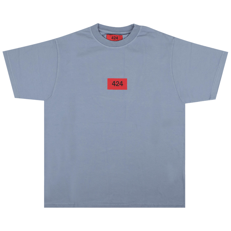 424 Box Logo Essential Fit T-Shirt 'Blue'