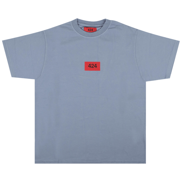 424 Box Logo Essential Fit T-Shirt 'Blue'