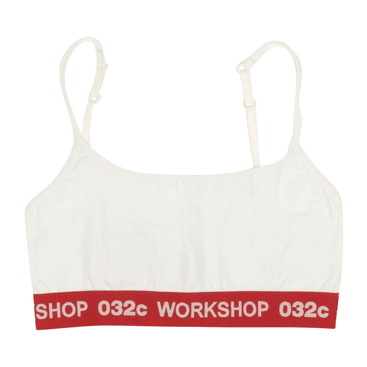 032C Logo Classic Bralette 'White'