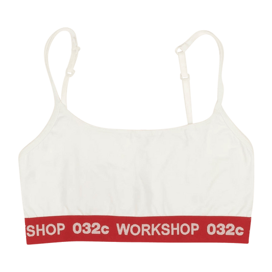 032C Logo Classic Bralette 'White'