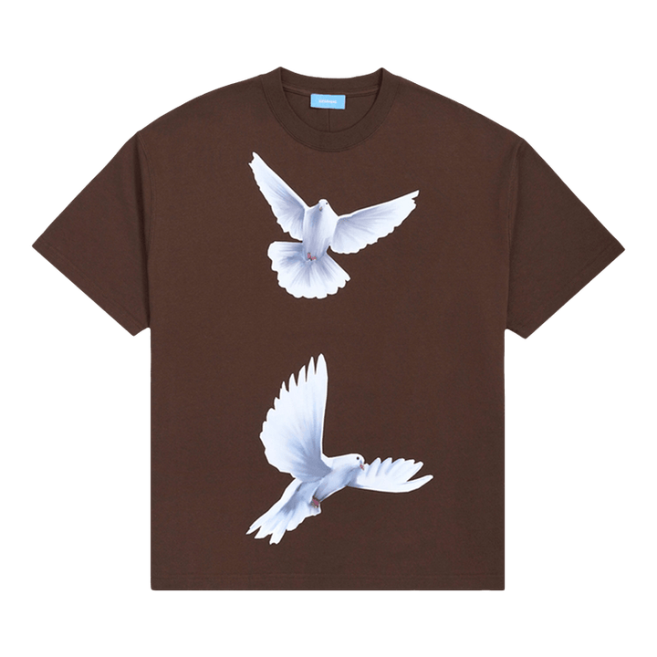 3.PARADIS Freedom Birds T-Shirt 'Brown'
