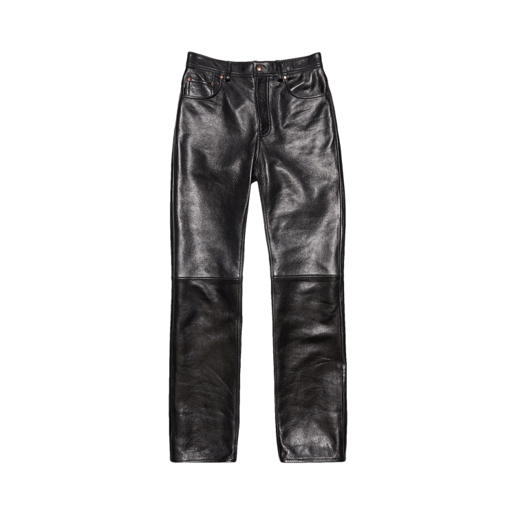 Acne Studios Leather Trousers 'Black'