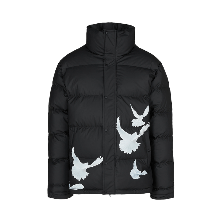 3.PARADIS Flying Birds Puffer Down Jacket 'Black'
