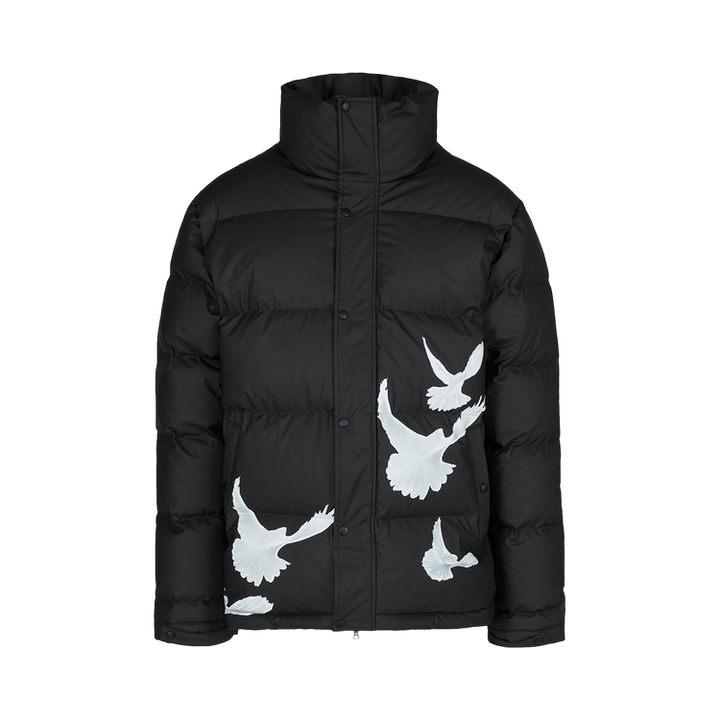 3.PARADIS Flying Birds Puffer Down Jacket 'Black'