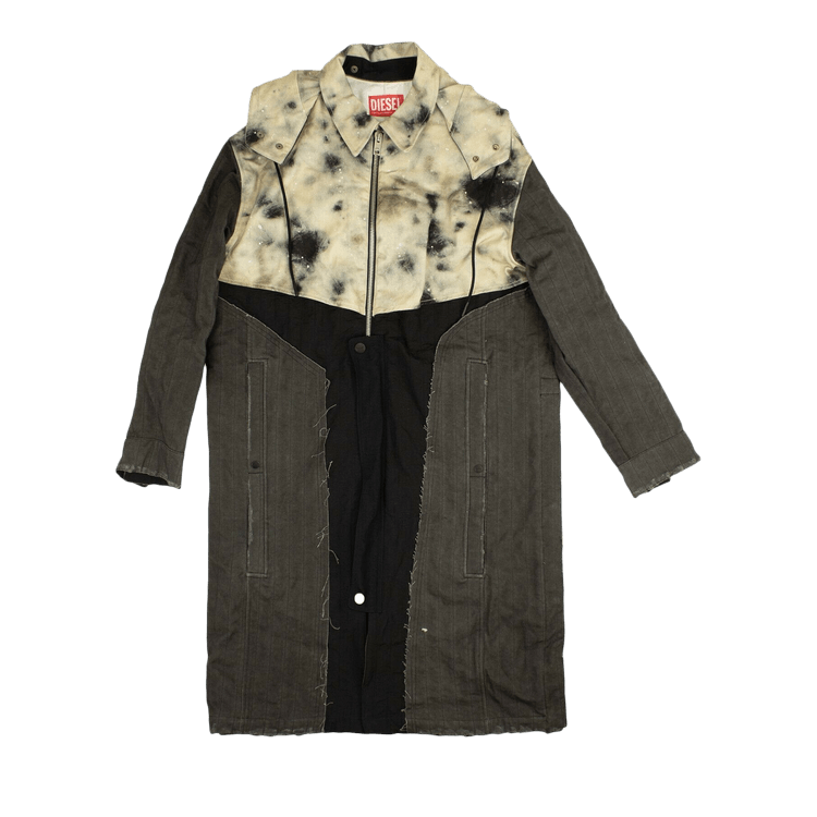 A-Cold-Wall* Long Denim Jacket 'Tie Dye'