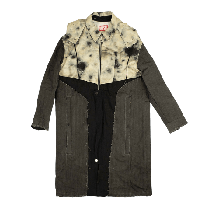 A-Cold-Wall* Long Denim Jacket 'Tie Dye'