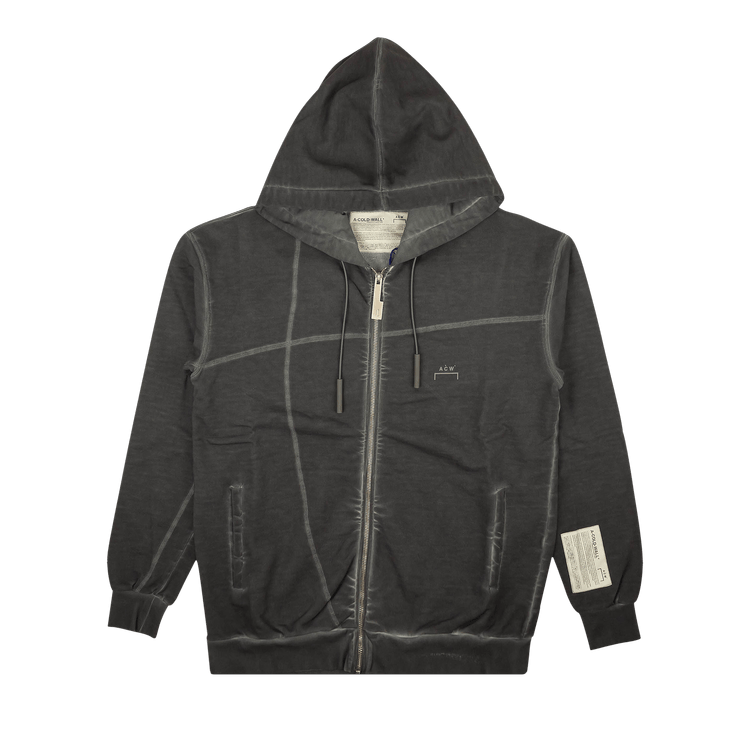 A-Cold-Wall* Faded Zip Up Logo Hoodie 'Grey'