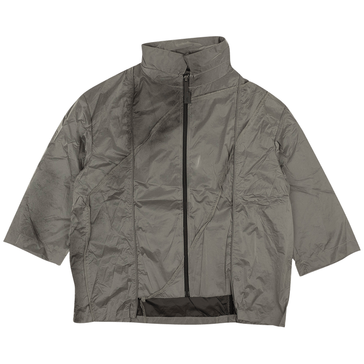 A-Cold-Wall* Splattered Zip Up Shirt 'Grey'