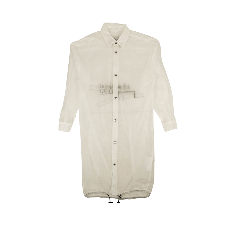A-Cold-Wall* Sheer Nylon Button Down Shirt 'White'
